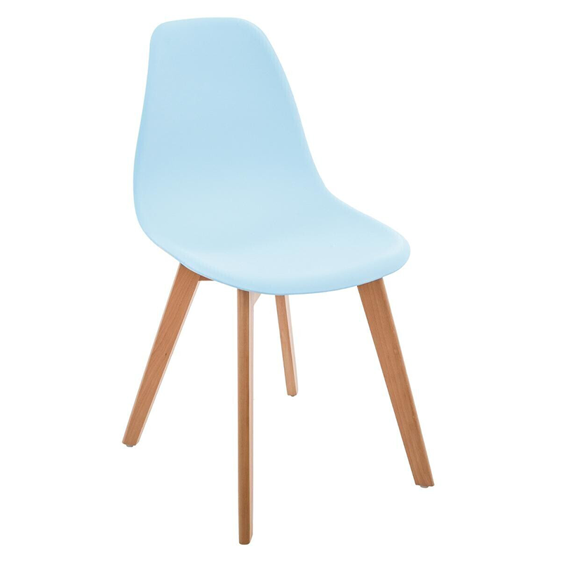 Chaise plastique enfant bleu