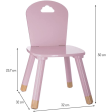 Lot de 2 chaises enfant Rose - Atmosphera For Kids