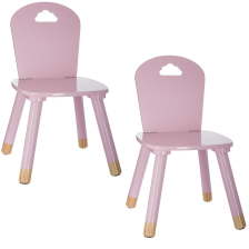 Lot de 2 chaises enfant Rose - Atmosphera For Kids