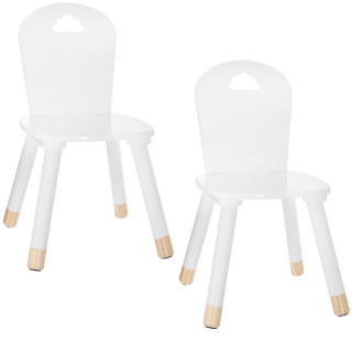 Lot de 2 chaises enfant Blanc - Atmosphera For Kids