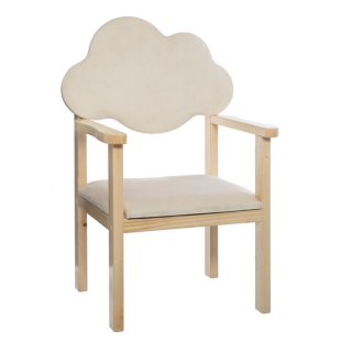 Chaise Dossier Nuage Blanc - Atmosphera For Kids