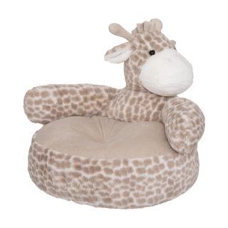 Fauteuil peluche Girafe Beige - Atmosphera For Kids