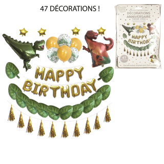 Set de ballons anniversaire Dinosaure - Home Deco Kids