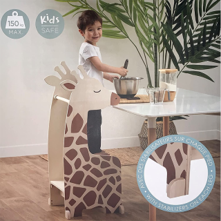 Tour observation girafe Marron - Atmosphera For Kids