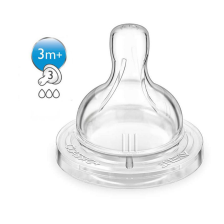 Lot de 2 Tétines Classic 3m+ Débit moyen - Philips Avent Lot de 2 Tétines Classic 3m+ Débit moyen - Philips Avent