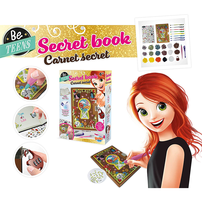 Carnet secret pour fille 6+ - Buki