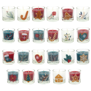 24 Bougie Parfumée Calendrier Noel - Home Deco Kids