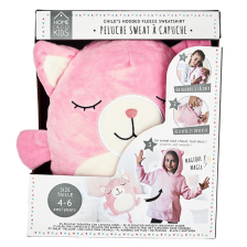 Plaid manche à capuche Chat Rose - Home Deco Kids Plaid manche à capuche Chat Rose - Home Deco Kids