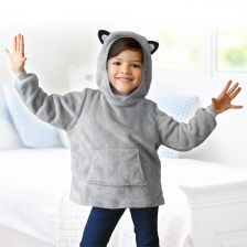 Plaid manche à capuche enfant Loup - Home Deco Kids Plaid manche à capuche enfant Loup - Home Deco Kids