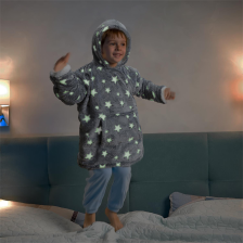 Sweat à capuche enfant phosphorescent - Home Deco Kids