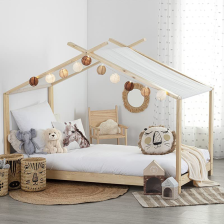 Lit enfant Tente Tipi en Bois ILAN 90x190 - Atmosphera For Kids