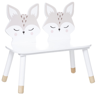 Banc pour enfant renard avec 2 coussins - Atmosphera For Kids