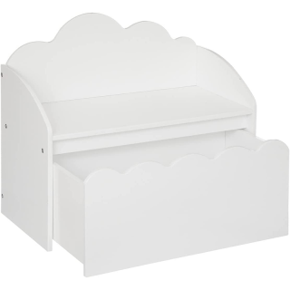 Banc coffre douceur nuage Blanc - Atmosphera For Kids