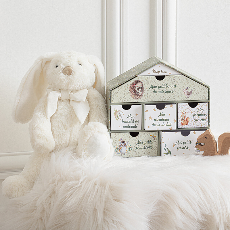 Maison coffret naissance Rose - Atmosphera For Kids