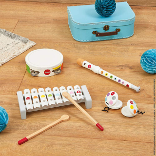 Set Musical Confetti - 4 instruments en bois Janod