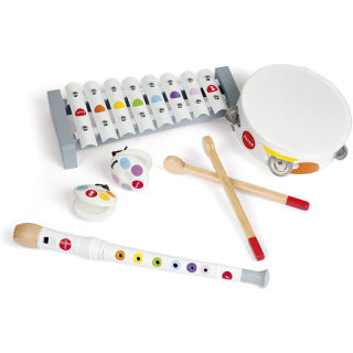Set Musical Confetti - 4 instruments en bois Janod
