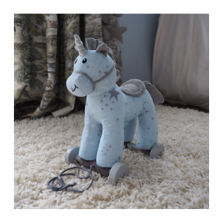 Licorne à tirer Moonbeam Bleu 6m+ - Little bird told me
