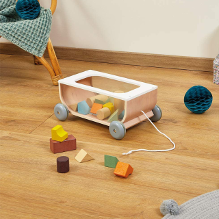 Chariot de Cubes Sweet Cocoon en bois - Janod