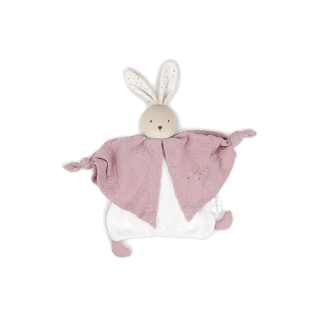 Lapin Doudou en coton bio rose - Kaloo
