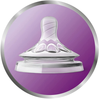 Lot de 2 Tétines Natural 0m+ nouveau né - Philips Avent