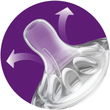 Lot de 2 Tétines Natural 0m+ nouveau né - Philips Avent Lot de 2 Tétines Natural 0m+ nouveau né - Philips Avent