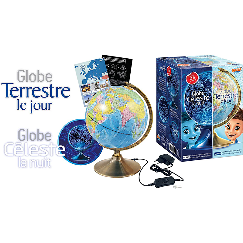 Globe terrestre BUKI Globe jour et nuit