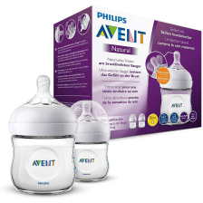 Lot de 2 Biberons Natural 125ml - Philips Avent Lot de 2 Biberons Natural 125ml - Philips Avent