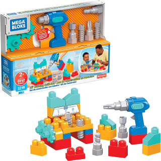 Jeu de construction et perceuse 32 pcs - Mega Bloks
