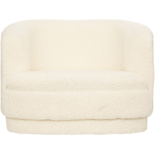 Fauteuil enfant bouclette Blanc - Atmosphera For Kids