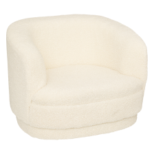 Fauteuil enfant bouclette Blanc - Atmosphera For Kids