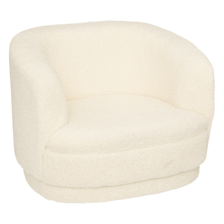 Fauteuil enfant bouclette Blanc - Atmosphera For Kids