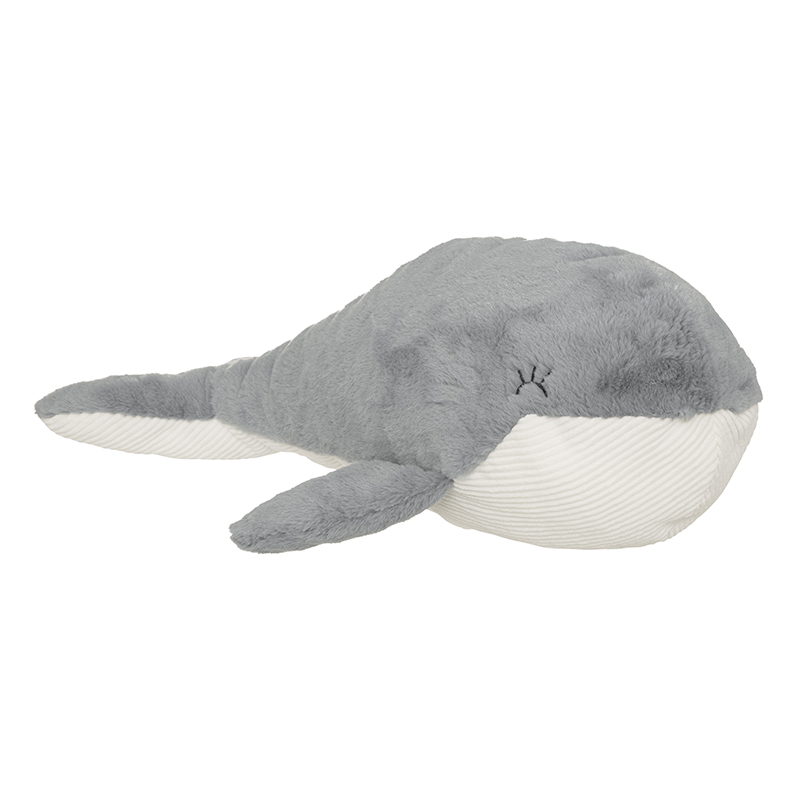 Peluche baleine bleue sauvage mais ultra câline