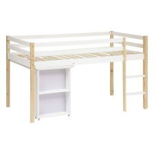 Lit bureau coulissant Blanc 90x190 - Atmosphera For Kids