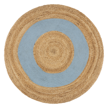 Tapis ronde jute Oya Bleu D90 - Atmosphera For Kids Tapis ronde jute Oya Bleu D90 - Atmosphera For Kids