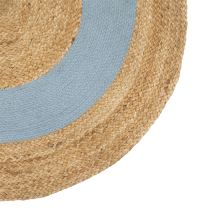 Tapis ronde jute Oya Bleu D90 - Atmosphera For Kids