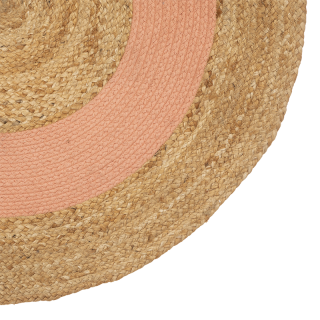 Tapis ronde jute Oya Terracotta D90 - Atmosphera For Kids