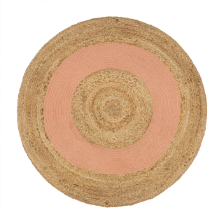 Tapis ronde jute Oya Terracotta D90 - Atmosphera For Kids