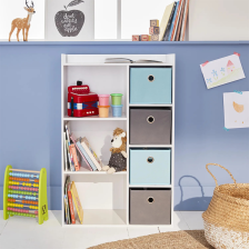 Meuble de rangement 3 niches avec 4 tiroirs Bleu - Atmosphera For Kids