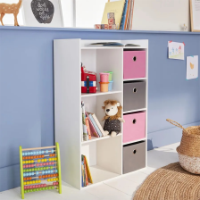 Meuble de rangement 3 niches avec 4 tiroirs Rose - Atmosphera For Kids