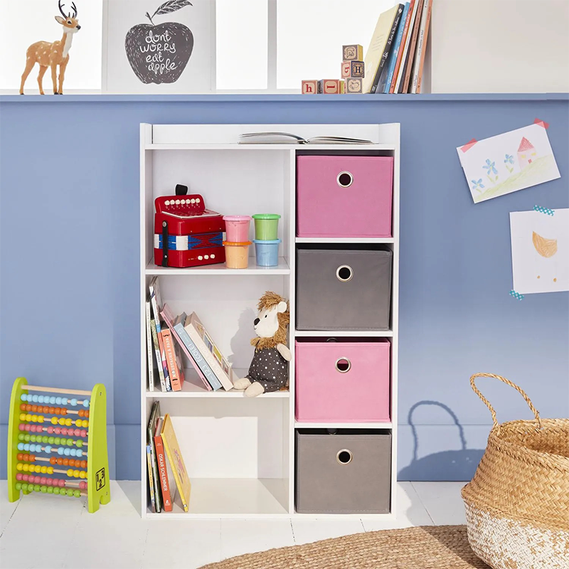 Meuble De Rangement Enfant 3 Niches Girl - 62 X H. 96 Cm - Rose à Prix  Carrefour