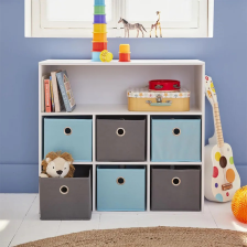 Meuble de rangement 6 paniers avec 1 niche Bleu - Atmosphera For Kids