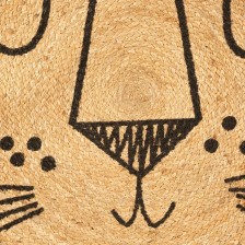 Tapis enfant Lion jute - Atmosphera For Kids