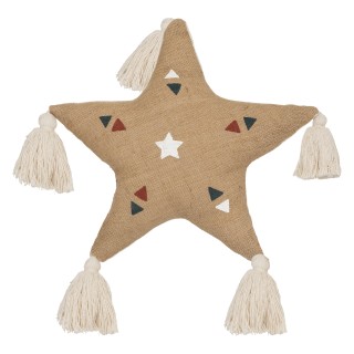 Coussin enfant étoile jute - Atmosphera For Kids