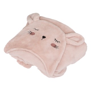 Plaid capuche enfant Chat Rose - Atmosphera For Kids