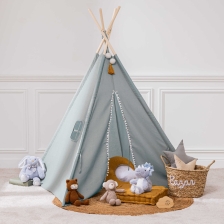 Tipi enfant Wapi Bleu Gris - Atmosphera For Kids