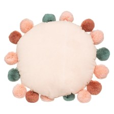 Coussin rond pompons princesse - Atmosphera For Kids