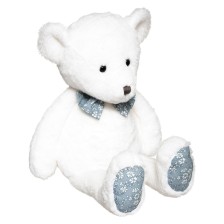 Peluche ours Liberty Alix Blanc - Atmosphera For Kids