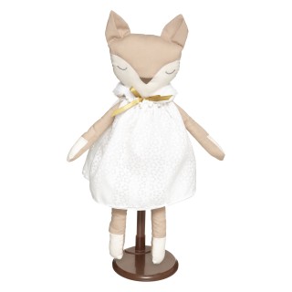 Peluche renard Pai Mina H40 Blanc - Atmosphera For Kids