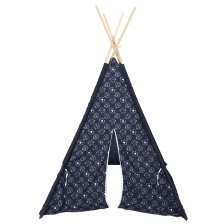 Tipi enfant Monsieur Heureux Bleu - Home Deco Kids Tipi enfant Monsieur Heureux Bleu - Home Deco Kids