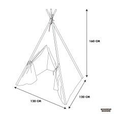 Tipi enfant Monsieur Heureux Bleu - Home Deco Kids Tipi enfant Monsieur Heureux Bleu - Home Deco Kids